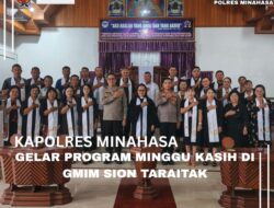 Program Minggu Kasih Kapolres di GMIM Sion Taraitak